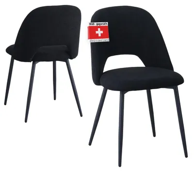 Produktbild von Albatros Esszimmerstühle mit Cord-Bezug 2er Set SILVI, Grau- Stilvolles Vintage Design, Cord-Bezug, Ser Polsterstuhl - Moderner Küchenstuhl, Stuhl Esszimmer oder Esstisch Stuhl