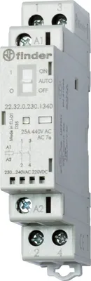 Image de Finder Contacteur d'installation 24VAC/DC,2S,LED 22.32.0.024.4340 (223200244340)