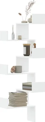 Produktbild von "im Sonderangebot"Wand-Eckregal Weiß 45x45x147cm Holzwerkstoff Promotion130991 - Wandregale