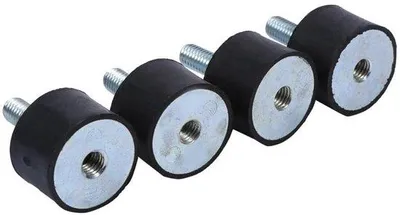 Productafbeelding van Verschuifveren voor luchtcompressor - Geluidsdemper - Set dempers - 4-delig - Trillingsdempers