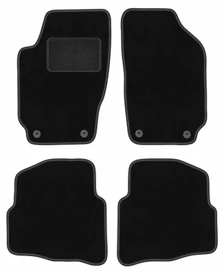 Immagine prodotto di Tappetini in moquette per Skoda Fabia I 1999-2007 (hatchback/berlina/station wagon) – set 4 pezzi, neri, su misura – Wielganizator LUX