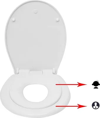 Produktbild von WC-Sitz Duroplast mit Soft-Close-Funktion - Hochwertig und leicht zu reinigen