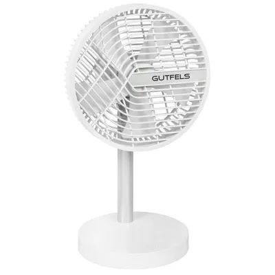 Produktbild von GUTFELS Tischventilator VENTI 3020 R, 20 cm Ø, USB Ventilator mit 4.000 mAh Akku, Touchbedienung, 4 Geschwindigkeiten