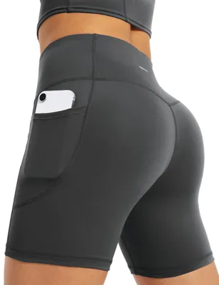 Produktbild von Yogaration Radlerhose Damen mit 2 Seitentaschen, Kurze Hose Sommer, Kurze Shorts