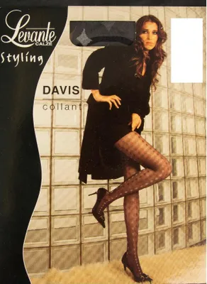 Obrázek produktu pro Dámské punčocháče 40 den, 44 dtex, módní vzor, značka LEVANTE, model DAVIS COLLANT, 3/4, velikost L/XL, 2 % bavlna, 85 % polyamid, 13 % Elastan