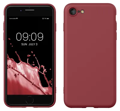 Produktbild von kwmobile Handyhülle für iPhone SE 2022 Hülle / iPhone SE 2020 / iPhone 8 / iPhone 7, für iPhone SE Hülle - Schutzhülle für kabelloses Laden - Case in