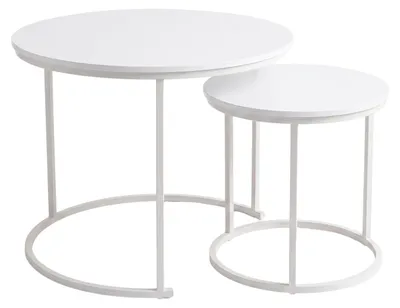 Produktbild von Set aus 2 runden Couchtischen, Ø 60 cm x 50 cm