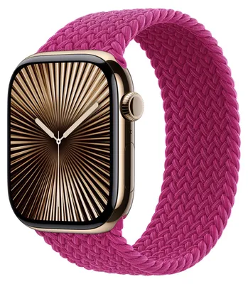 Produktbild von Geflochtenes Solo Loop für Apple Watch | 38/40/41/42 mm - Größe 2 - Magenta