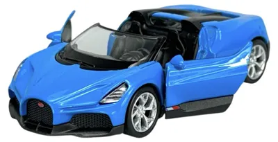 Obrázok produktu pre Welly Bugatti W16 Mistral, modrá, model z kovového odliatku, mierka 1:34, , v pôvodnej krabici, kód: 43857