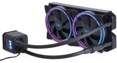 Produktbild von Alphacool 11729, All-in-One-Flüssigkeitskühler, 14 cm, 71 m³/h, Schwarz