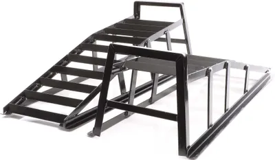 Produktbild von Wiltec 2x Auffahrrampe bis 2 t je Paar, 915x350x275 mm, Auffahrschiene für Fahrzeuge, Verladerampen aus Stahl