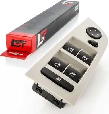 Produktbild von Elektr. Fensterheber Schalter Schalteinheit Rahmen grau VL für BMW 3er E90 E91
