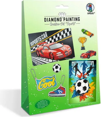 Produktbild von URSUS® Diamond Painting 6x Motive Sports  mehrfarbig