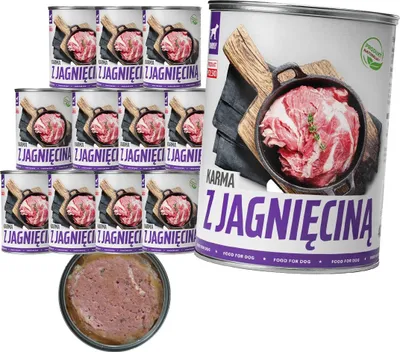 Produktbild von Tuftuf | Feuchtfutter für Hunde - 12x400g - Lammfleisch - 75% Feuchtigkeit - Nassfutter für Hunde