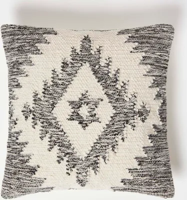 Produktbild von HOMESCAPES Kelim-Kissen Karu grau-creme - Kissen 45 x 45 cm mit Füllung