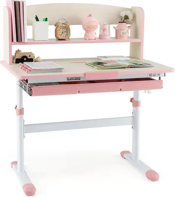 Imagen del producto de Escritorio infantil con altura ajustable (rosa)