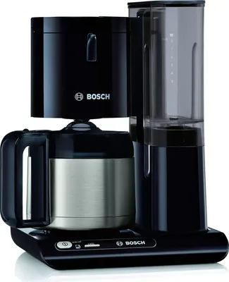 Produktbild von Bosch TKA8A053, Filterkaffeemaschine, 1,1 l, Gemahlener Kaffee, 1100 W, Schwarz