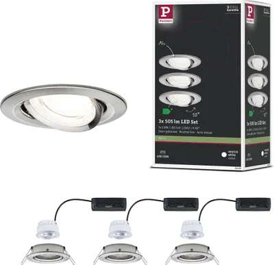 Immagine prodotto di Paulmann Luce da incasso a LED Nova set da 3