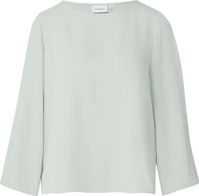 Produktbild von Comma Bluse Loose Fit in Blau Grün, Gr. 36, mit Cape-Optik und 3/4-Ärmeln