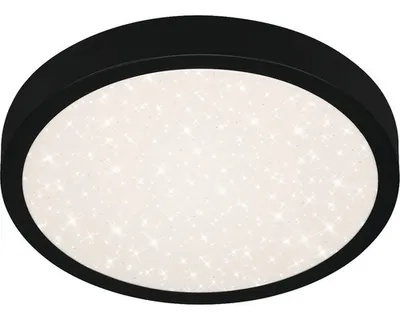 Zdjęcie produktu dla Lampa sufitowa LED gwieździste niebo 18W czarny metal-plastik Briloner