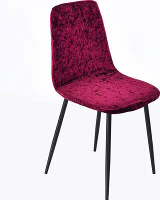 Immagine prodotto di Sedia di velluto universale elasticizzata Copertura della sedia a conchiglia senza braccioli per banchetti di nozze in casa, rosso