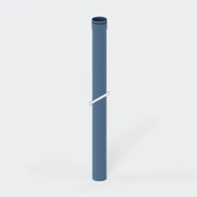 Produktbild von Poloplast POLO-KAL XS Steckmuffenrohr DN 90/1500, Stange mit 150cm, 1 Stk.