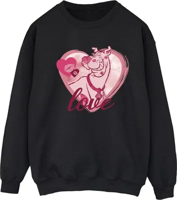 Produktbild von Scooby Doo - "Love Kisses" Sweatshirt für Damen BI54622 (S) (Schwarz)