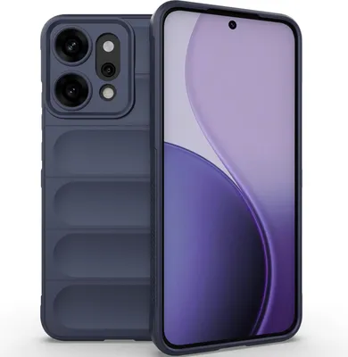 Produktbild von Handyhülle für Oppo Reno14 Pro Weich TPU Silikon Stossfest Anti-rutsch Hülle Dunkelblau