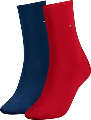 Produktbild von 2er Pack TOMMY HILFIGER Casual Socken Damen 684 - tommy red 39-42