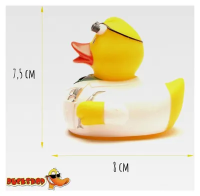 Produktbild von Badeente Zahnarzt | Quietscheente | L: 8 cm | Geschenk für Mediziner | Geschenk für Zahnärzte