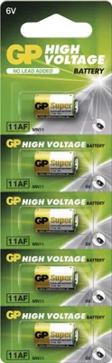 Alkalická speciální baterie GP 11AF (MN11) 6 V, 5 ks