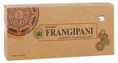Obrázek produktu pro Goloka vonné tyčinky s vůní frangipání, 6 balení