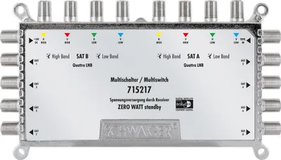 Produktbild von SAT Multischalter 9/8 mit Netzteil
