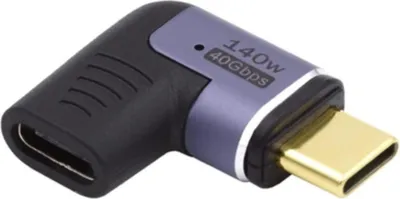 Image de Adaptateur Magnétique Coudé Ewent EC1048 USB-C/USB-C 140W