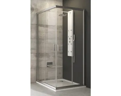 Immagine prodotto di Un lato della cabina doccia RAVAK Blix BLRV2K-110 satinato+trasparente 1XVD0U00Z1