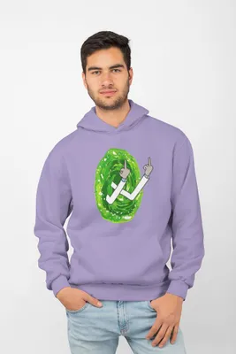 Produktbild von D&B Uni Hoodie MO00051 Rick And Morty Lavendel-Größe 2XL