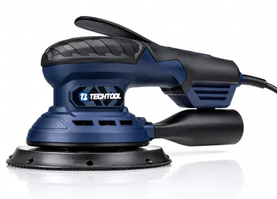 Produktbild von TECHTOOL TTOS03 Exzenterschleifer bürstenlos 350 W, 125/150 mm, 8 Schleifscheiben