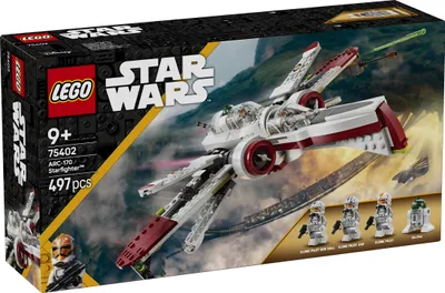 Produktbild von LEGO Star Wars 75402 ARC-170 Starfighter Spielzeug mit 4 Minifiguren inkl. Klon-Piloten und R4-P44 Droide, Sammlerstück, Geschenk für Fans von Die Rache der Sith und Jungen und Mädchen ab 9 Jahren
