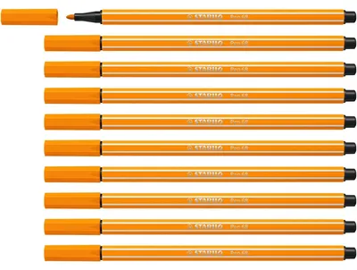 Obrázok produktu pre Prémiové fixky - STABILO Pen 68 - balenie 10 ks - oranžová