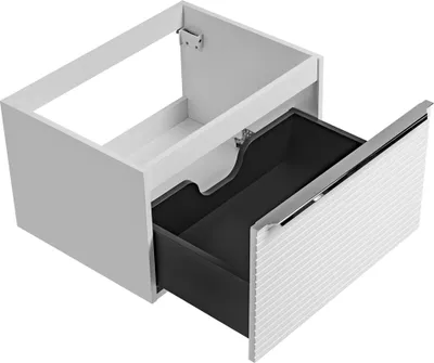 Produktbild von Waschtischunterschrank modern 60 cm LARCIANO-56 in weiß, B/H/T: ca. 60/39,2/45,8 cm