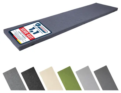 Produktbild von Garronda Bankauflage 160x40 cm ca. 4 cm dick Sitzkissen Outdoor für Gartenbank und Hollywoodschaukel Polster Auflage für Sitzbank wasserabweisend UV-beständig mit Bändern GD-0220 Marineblau