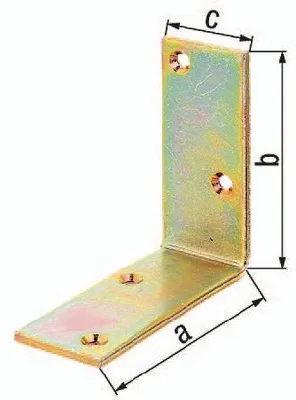 Obrázek produktu pro Alberts 847906 Úhelník, široký, galvanicky pozinkovaný, s tlustovrstvou pasivací, 100 x 100 x 40 mm, sada 20 ks