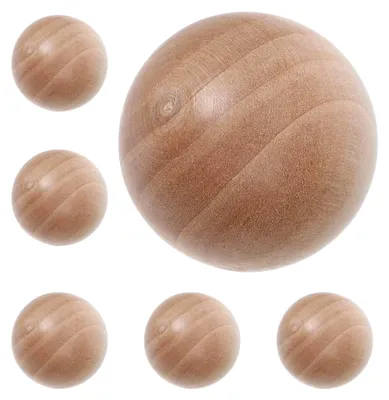 Produktbild von Holzkugel-Flaschenstopfen 6 Stück 40mm Kugelförmiger Verschluss aus Naturholz für Weinflaschen und Glasbehälter