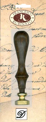 Produktbild von Rubinato Messingsiegel Alphabet, Holzgriff D Ø 20 mm, 9,5 cm, SB-Verpackung