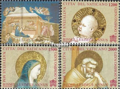 Produktbild von Briefmarken Vatikanstadt 2000 Mi 1358-1361 (kompl.Ausg.) postfrisch Weihnachten