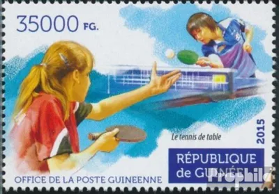 Produktbild von Briefmarken Guinea 2015 Mi 11282 (kompl. Ausgabe) postfrisch Tischtennis