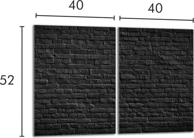 Obrázek produktu pro Ochranná skleněná deska pro kamna 2x40x52 Cihla