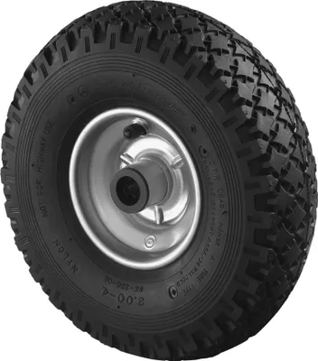 Obrázok produktu pre BS kolieska Pneumatické koleso na ráfiku z oceľového plechu Valčekové ložisko 260 mm 130 kg - C90.263