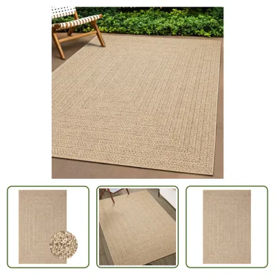 Produktbild von The Living Store Teppich 160x230 cm Jute-Optik Innen und Außen