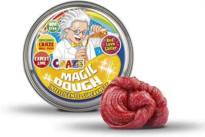 Produktbild von Craze MAGIC DOUGH Experte Professor Modelliermasse Slime Kinder 2 Jahre 70 g Smart Paste 6 Spezialeffekte zufällige Lieferung 35245, Centre